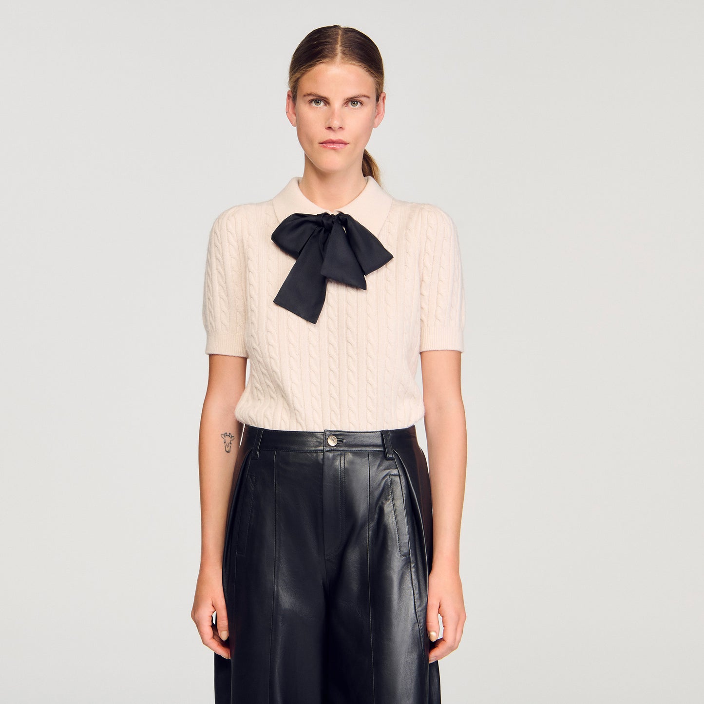 Jersey de punto con cuello polo