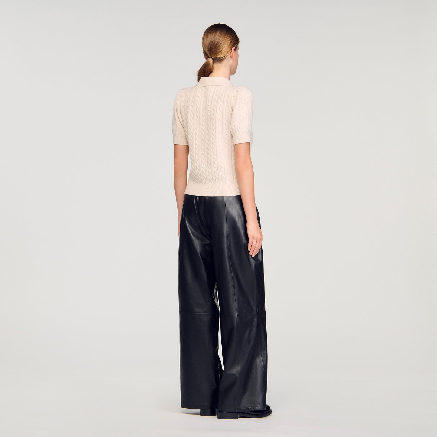 Jersey de punto con cuello polo