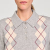Jersey de rombos con cuello polo