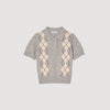 Jersey de rombos con cuello polo