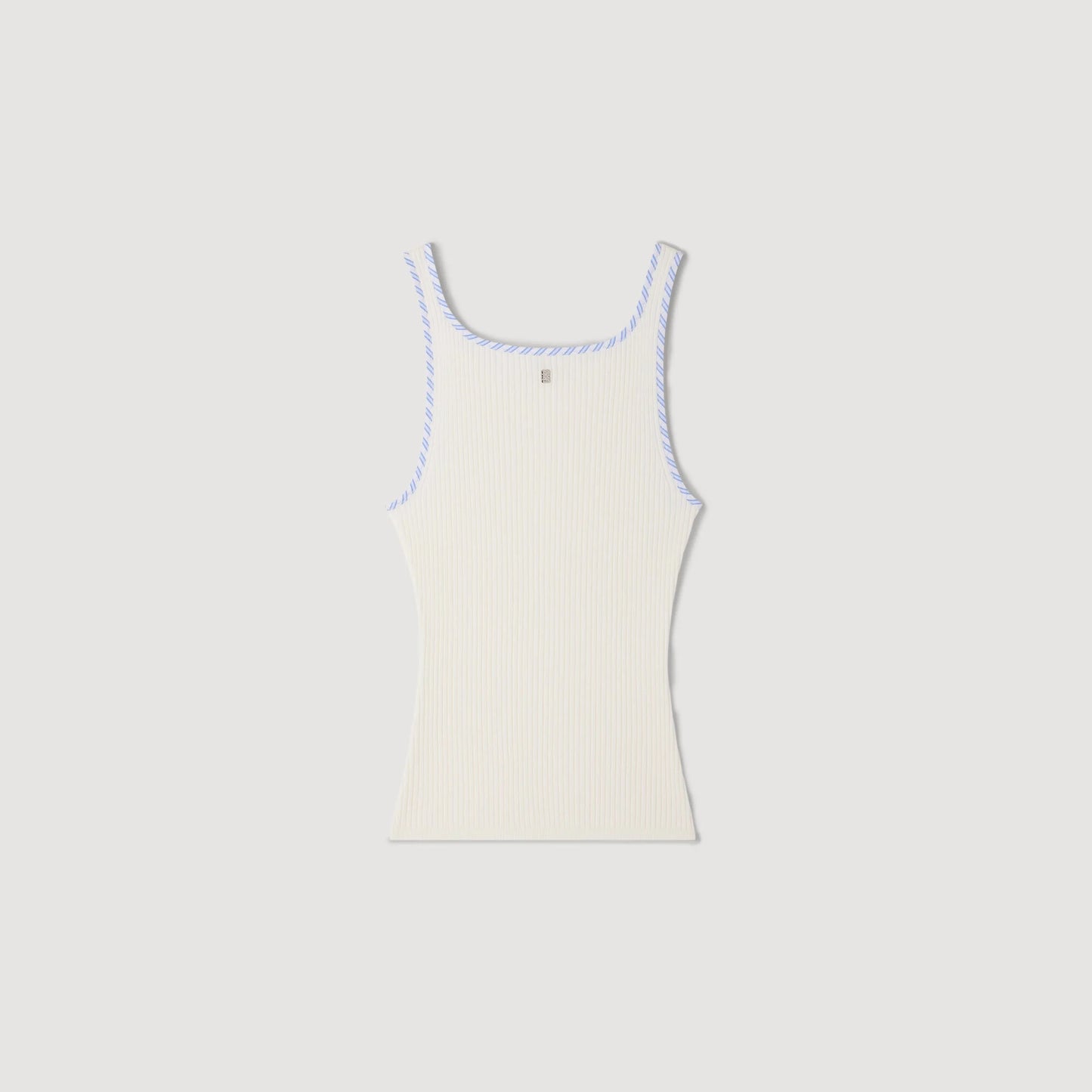 Camiseta de tirantes de canalé