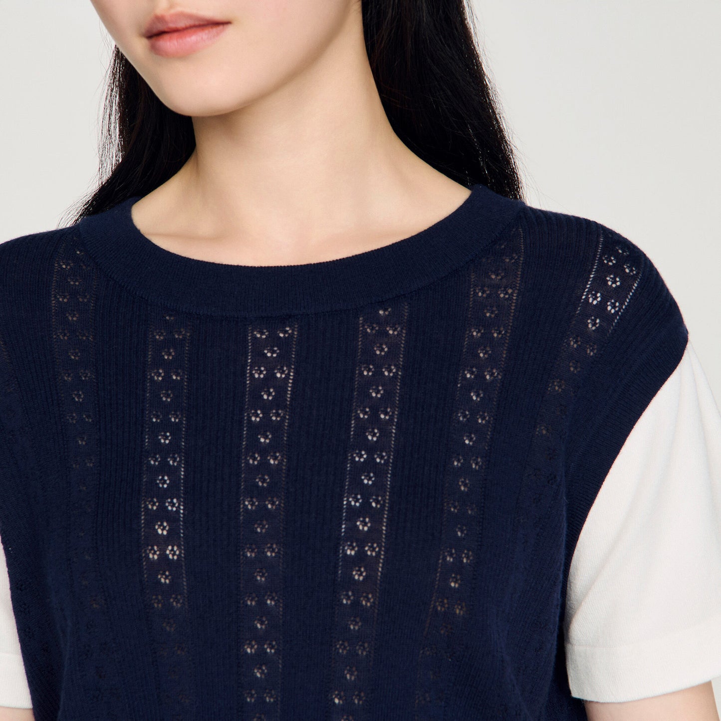 Jersey de punto pointelle