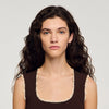 Top de punto con detalles crochet