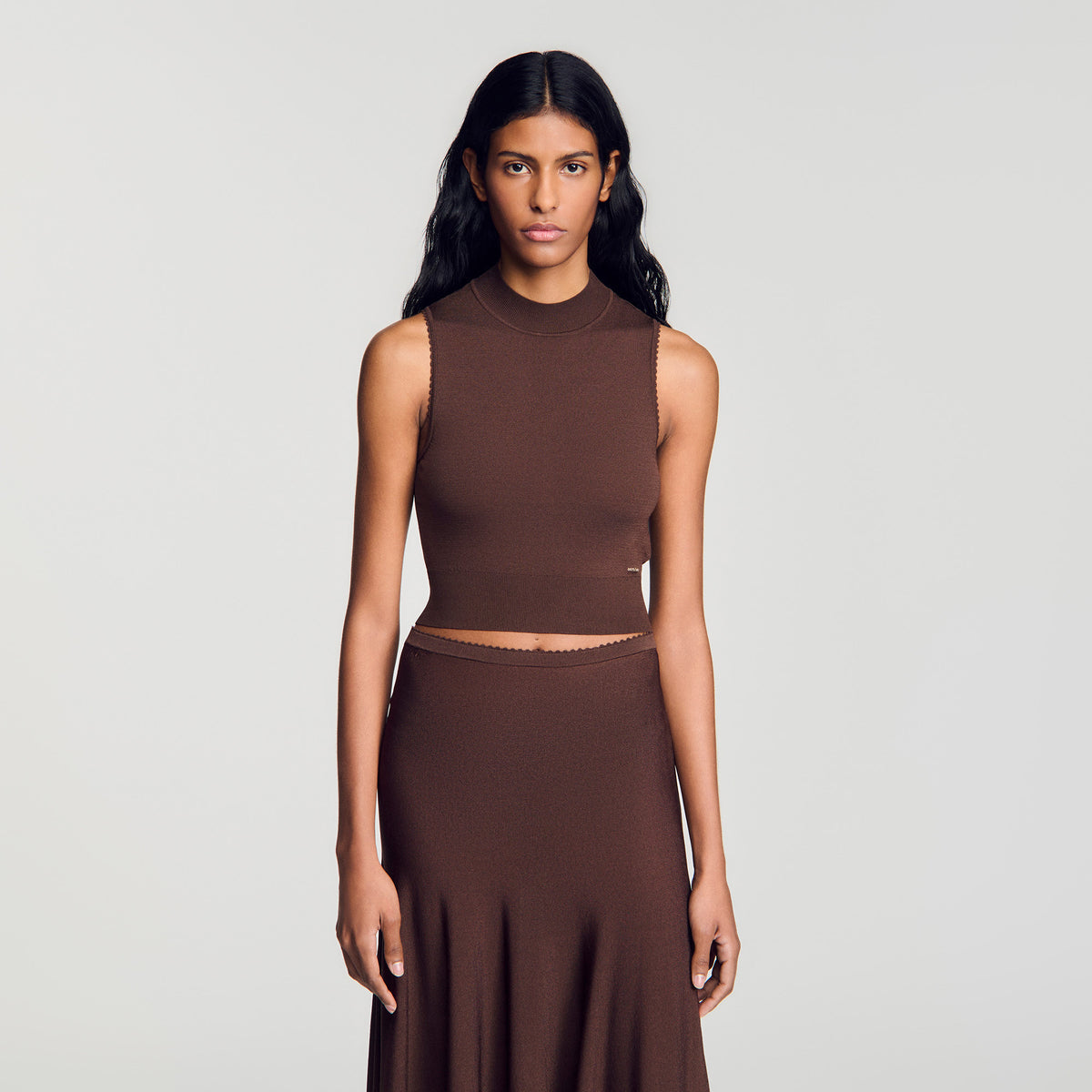 Jersey corto efecto transparente