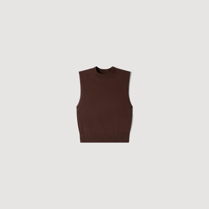 Jersey corto efecto transparente