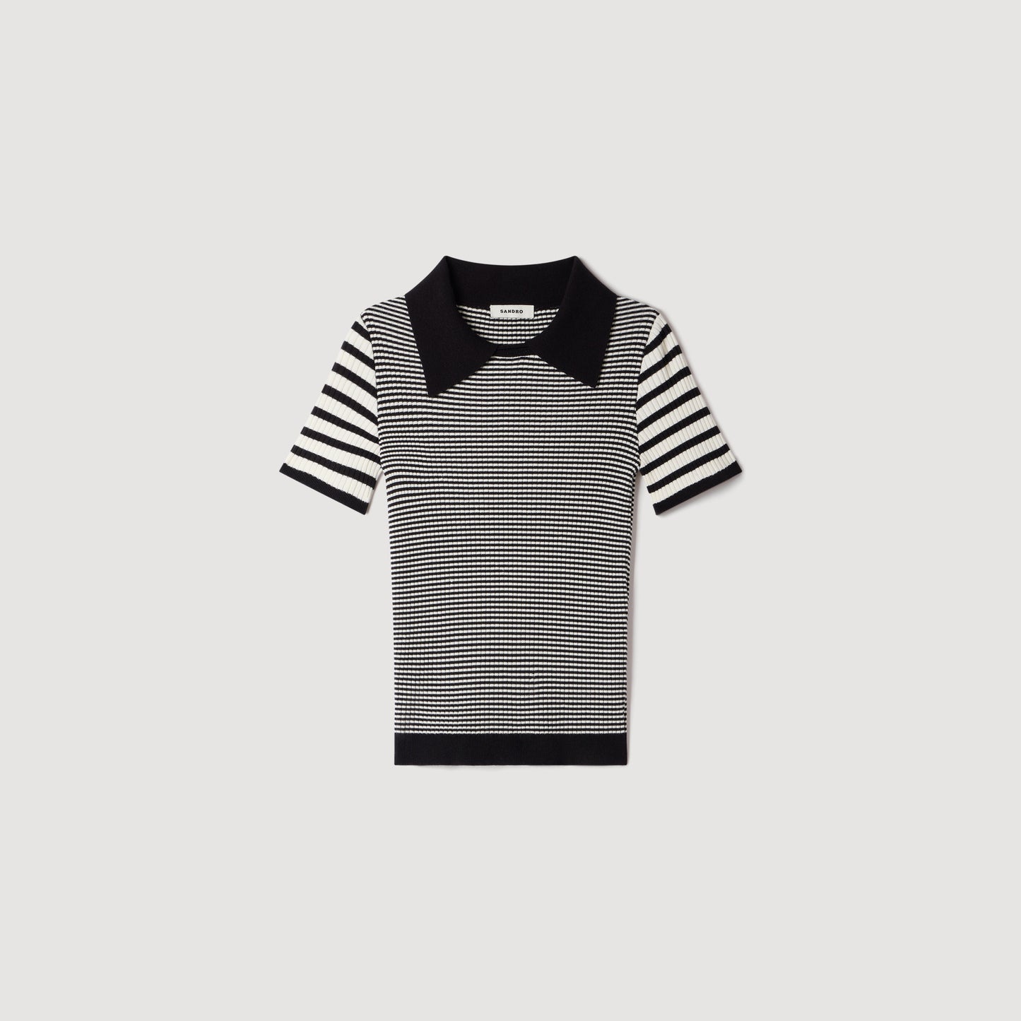 Jersey tipo polo de rayas