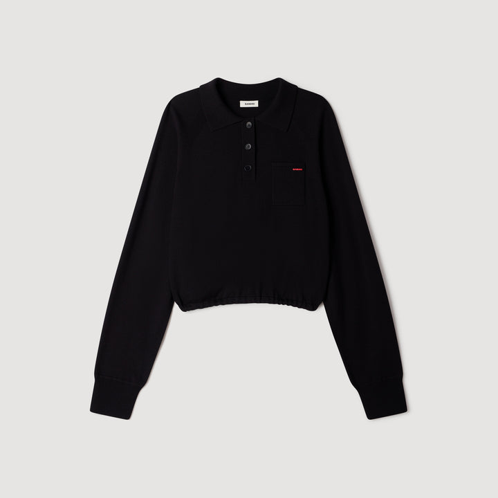 Polo de lana con logo