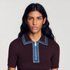 Jersey polo punto y cuello vaquero
