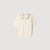 Jersey calado con cuello joya
