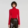 Jersey de cuello alto trenzado