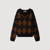 Jersey de rombos con strass