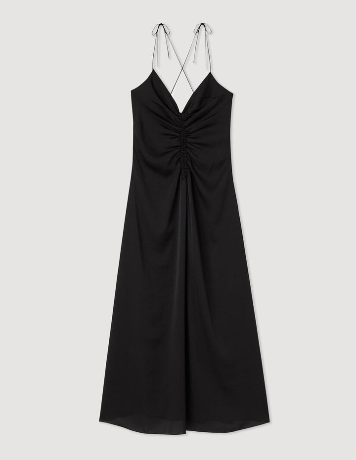 Vestido largo de tirante fino