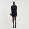 Vestido corto drapeado