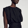 Vestido corto drapeado