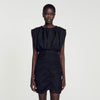 Vestido corto drapeado