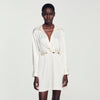 Vestido corto satinado