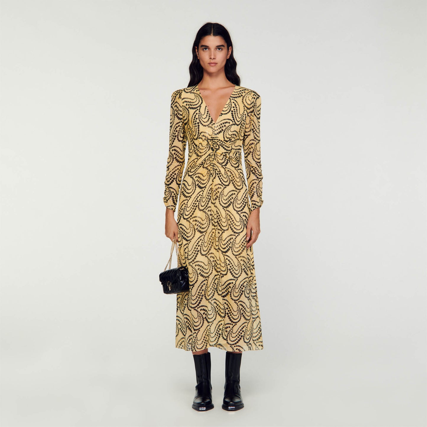 Vestido con estampado Paisley