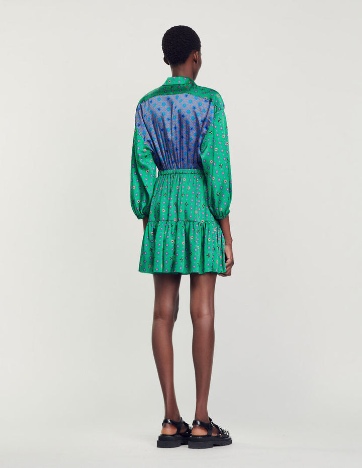 Vestido camisero estampado