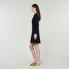 Vestido corto de terciopelo
