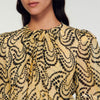 Vestido asimétrico estampado Paisley