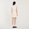 Vestido corto plisado de traje