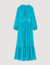 Vestido largo satinado