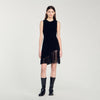 Vestido corto con flecos