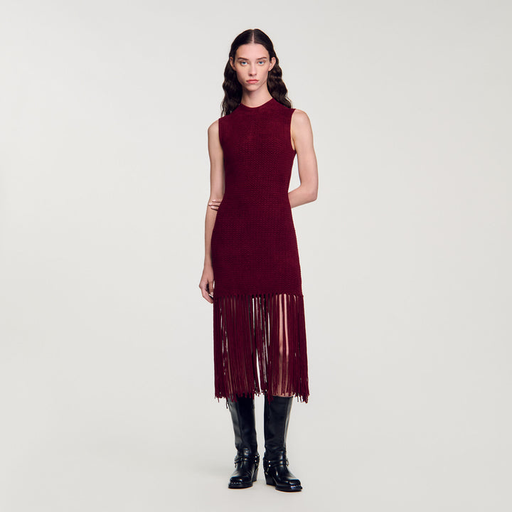 Vestido de punto aterciopelado
