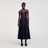 Vestido largo bustier
