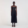 Vestido largo bustier