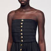 Vestido largo bustier