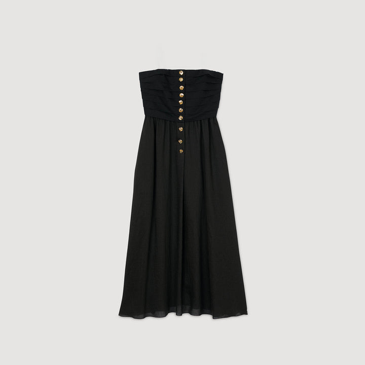 Vestido largo bustier
