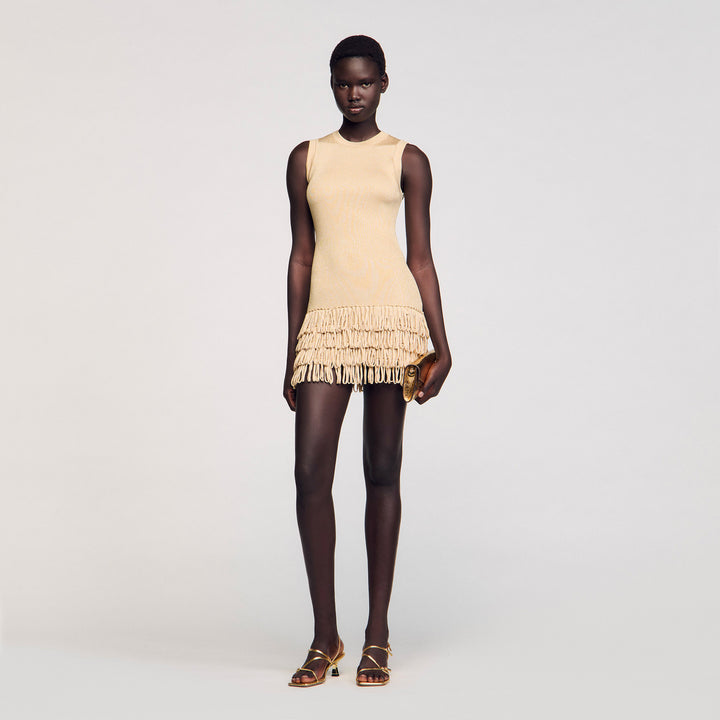 Vestido corto de punto