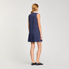 Vestido corto a rayas