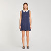 Vestido corto a rayas