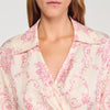 Vestido corto con estampado floral