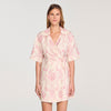 Vestido corto con estampado floral