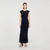 Vestido largo drapeado