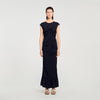 Vestido largo drapeado