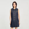 Vestido corto de denim