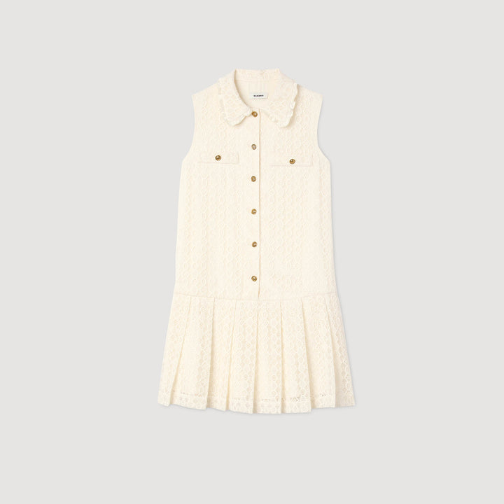 Vestido corto de encaje
