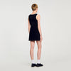 Vestido corto de punto terciopelo