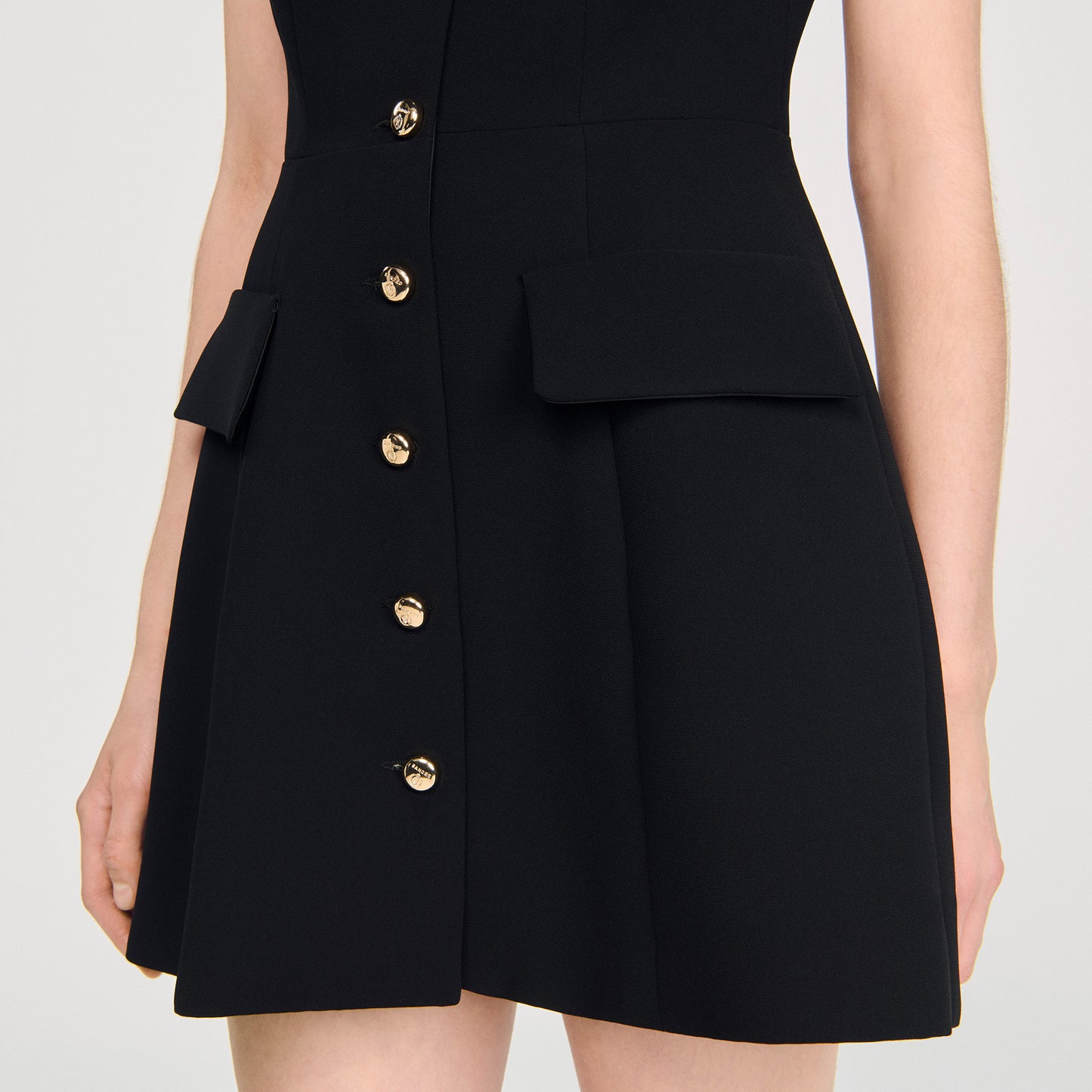 Vestido corto de punto