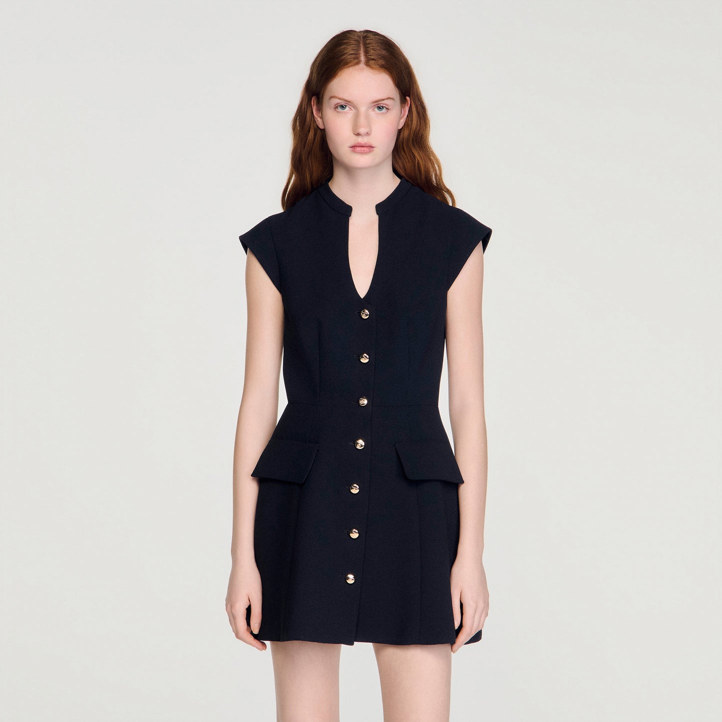 Vestido corto de punto