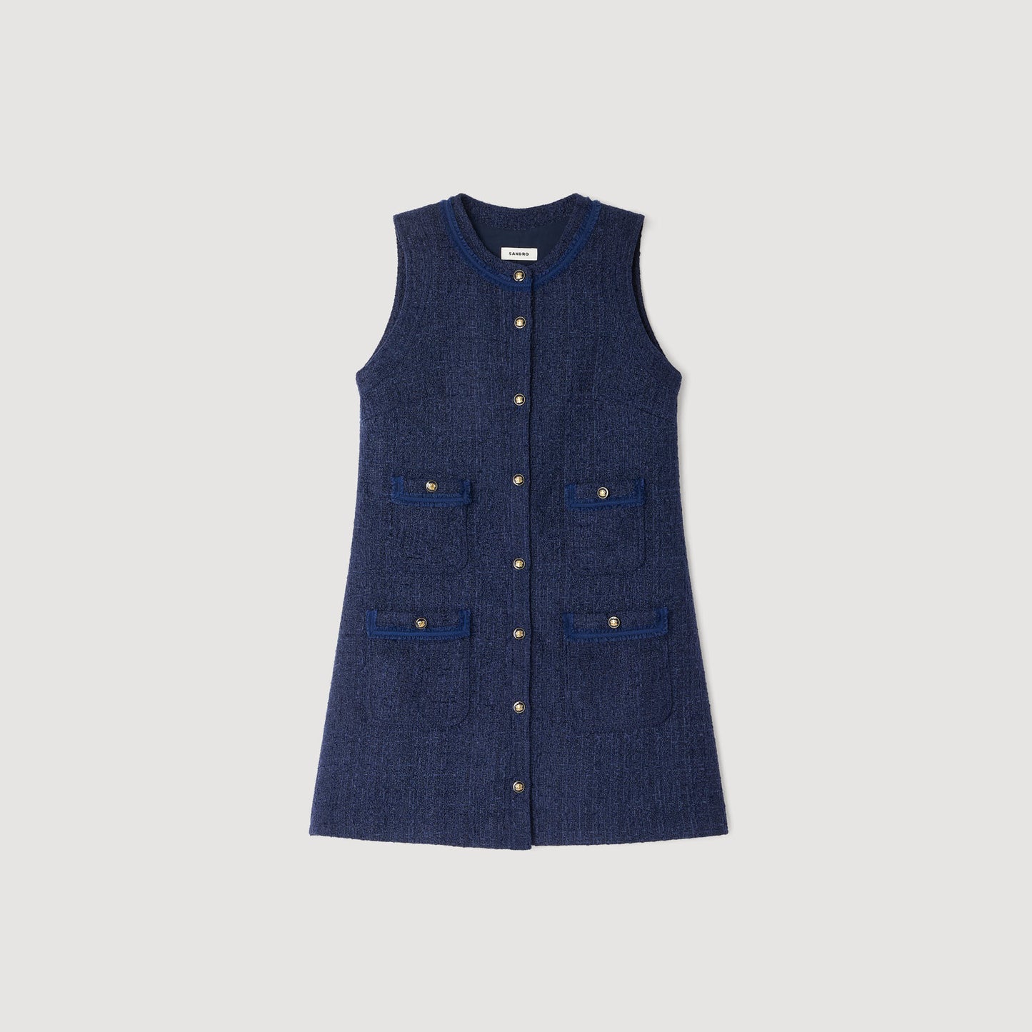 Vestido corto de tweed
