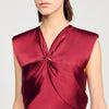 Vestido largo con cuello en V