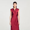 Vestido largo con cuello en V