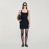 Vestido corto con lazos