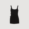 Vestido corto con lazos