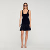 Vestido corto con strass